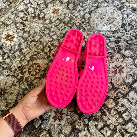 Play by Jeffery Campbell Neon Pink Jelly Sandals - Picture 9 of 10